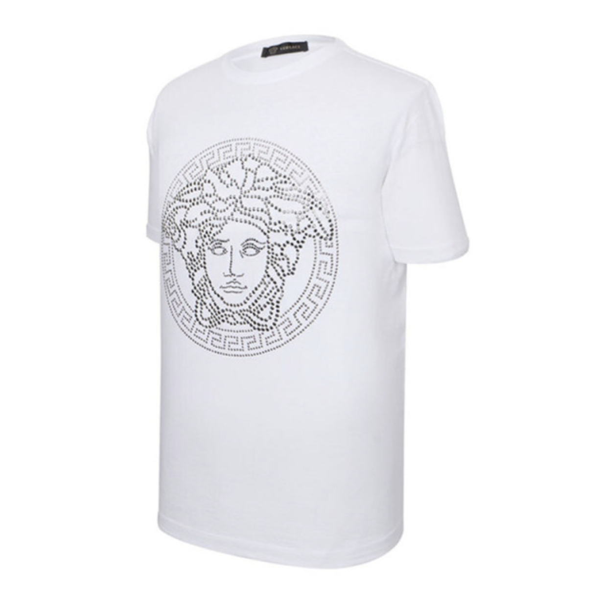 Image 2 of ヴェルサーチ メンズ ホワイト メデューサヘッドラウンドネック半袖Tシャツ A78902 A224620 A911